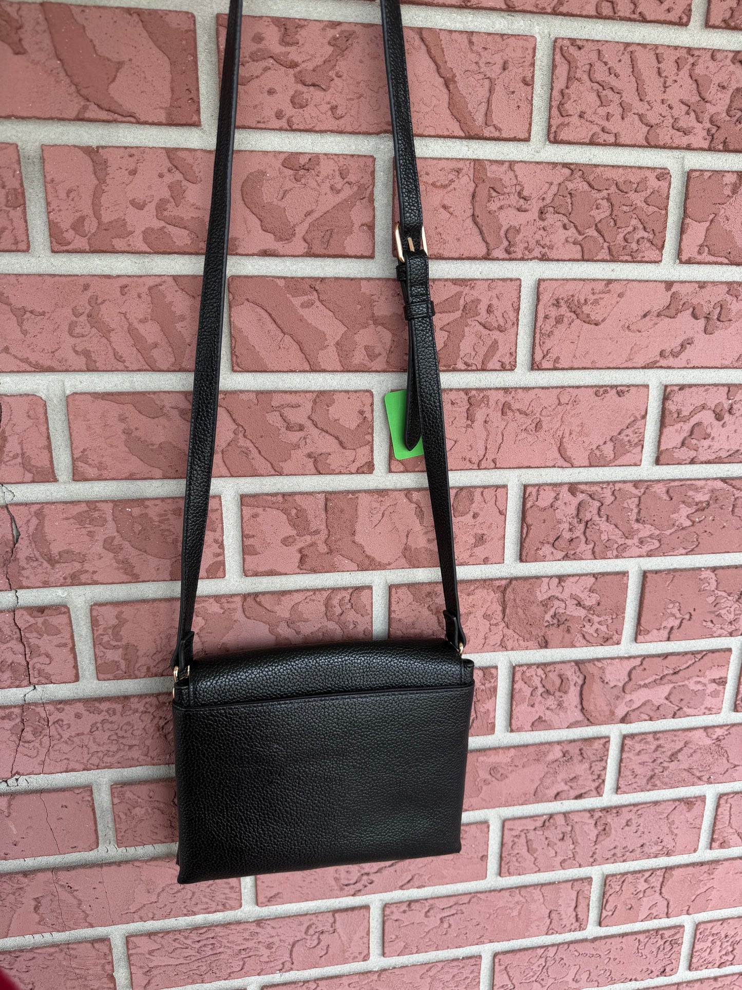 61102 Black leather bag