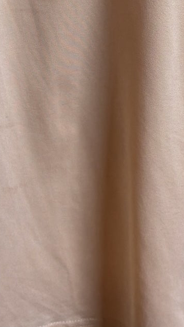 Pearl and sheer top peach