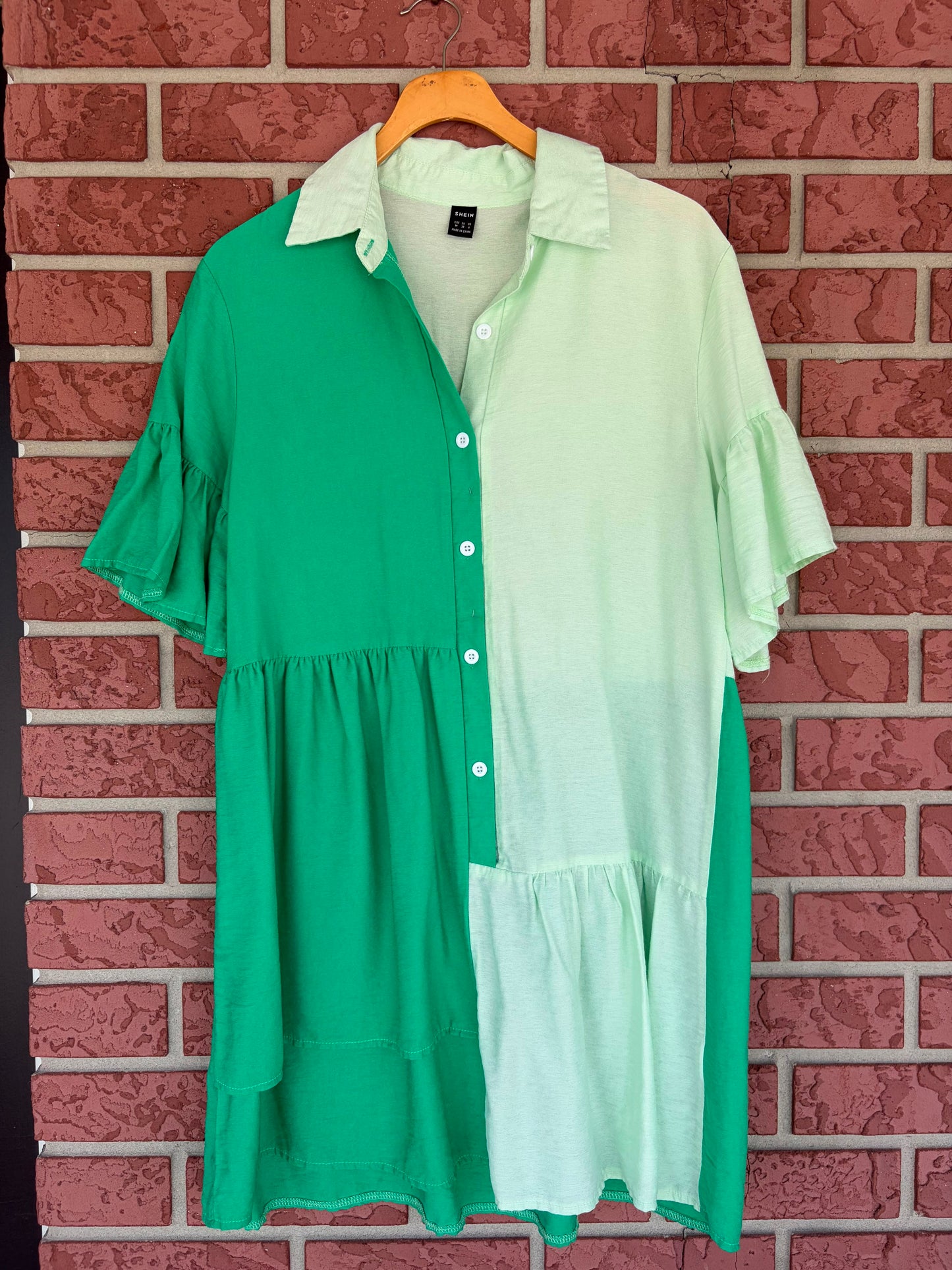 SHEIN green on green dress