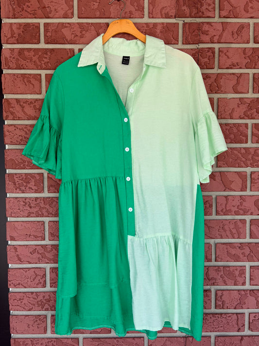 SHEIN green on green dress