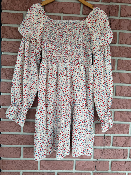 8531 Barry Acres Dress puff sleeve