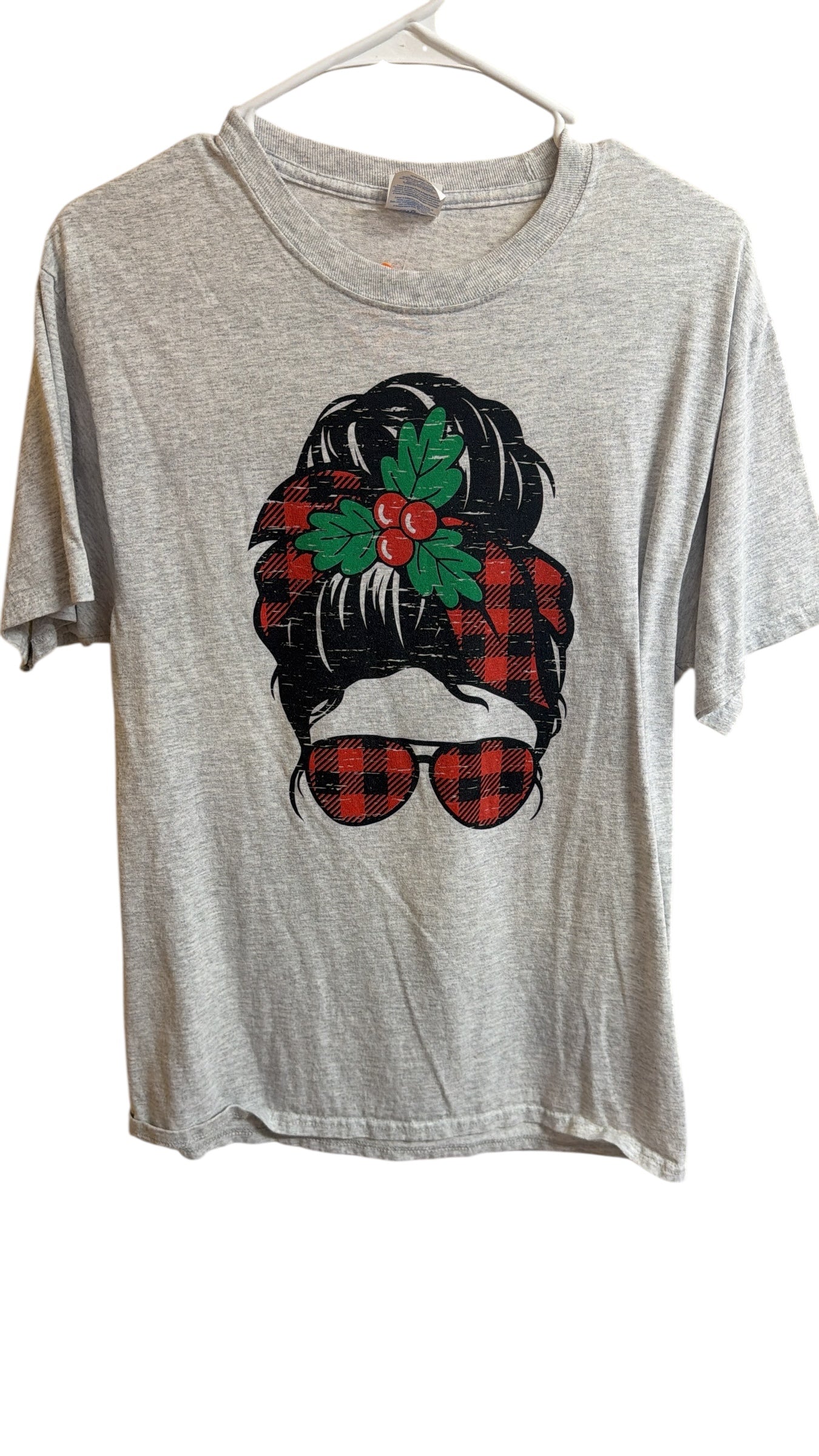 Christmas T-shirt plaid