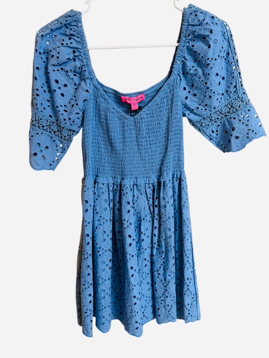 76 Betsy Johnson Blue peeps dress