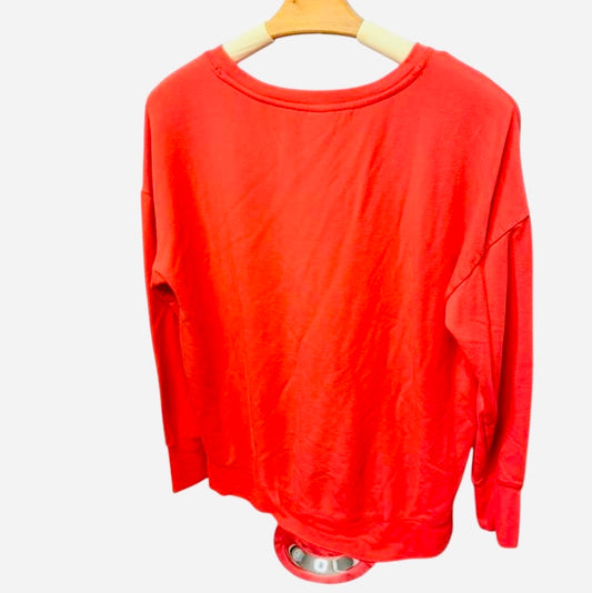 67 90 degrees bright orange sweatshirt