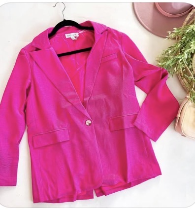 Hot pink blazer style of the year