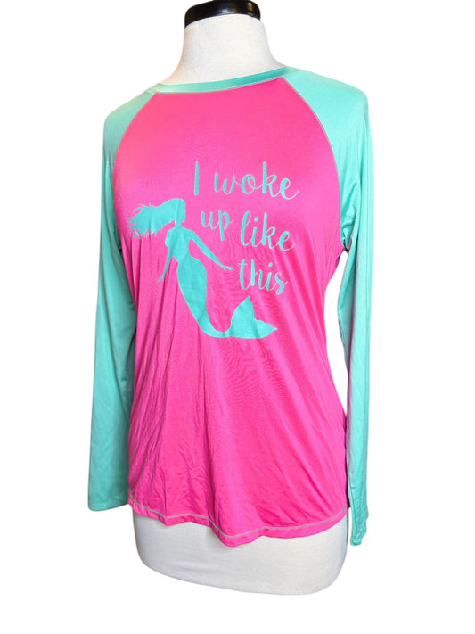 Reel Legends pink & aqua sun tee