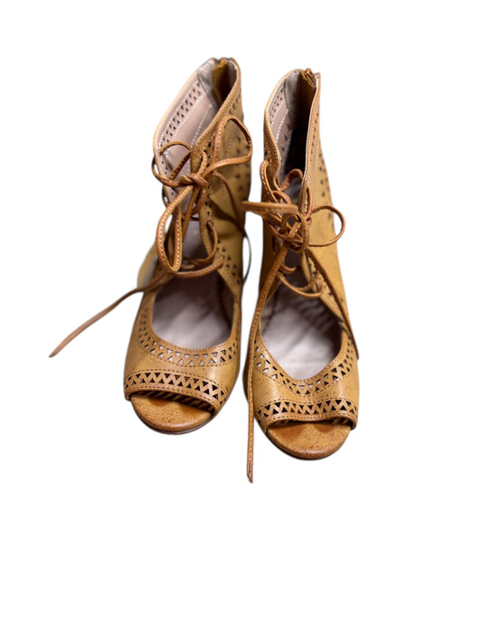 Tye Wedge heels tan