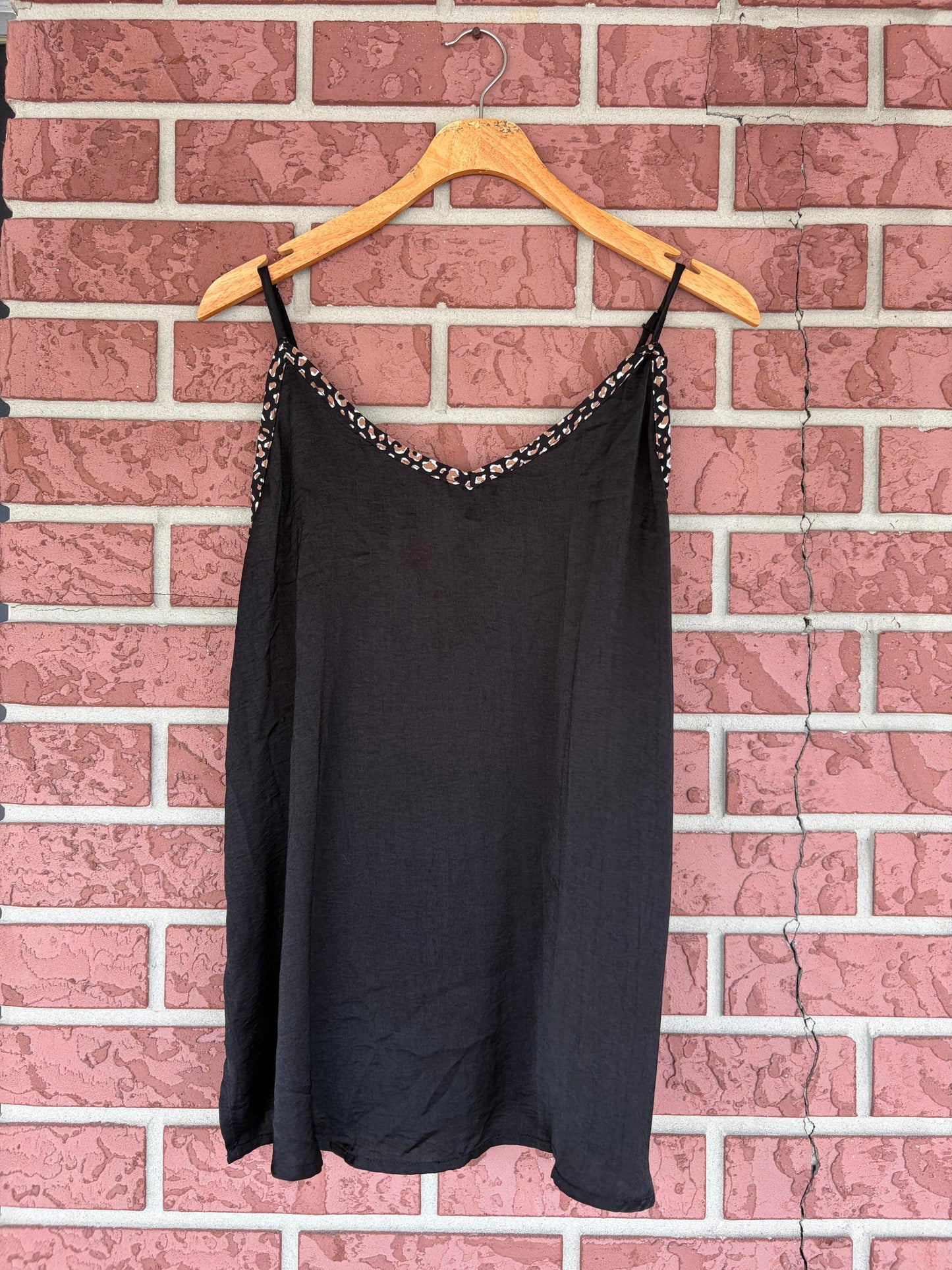 Kori black cheetah line cami