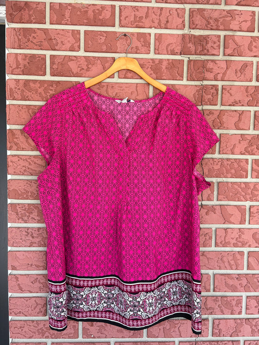 Croft & Barrow hot pink top