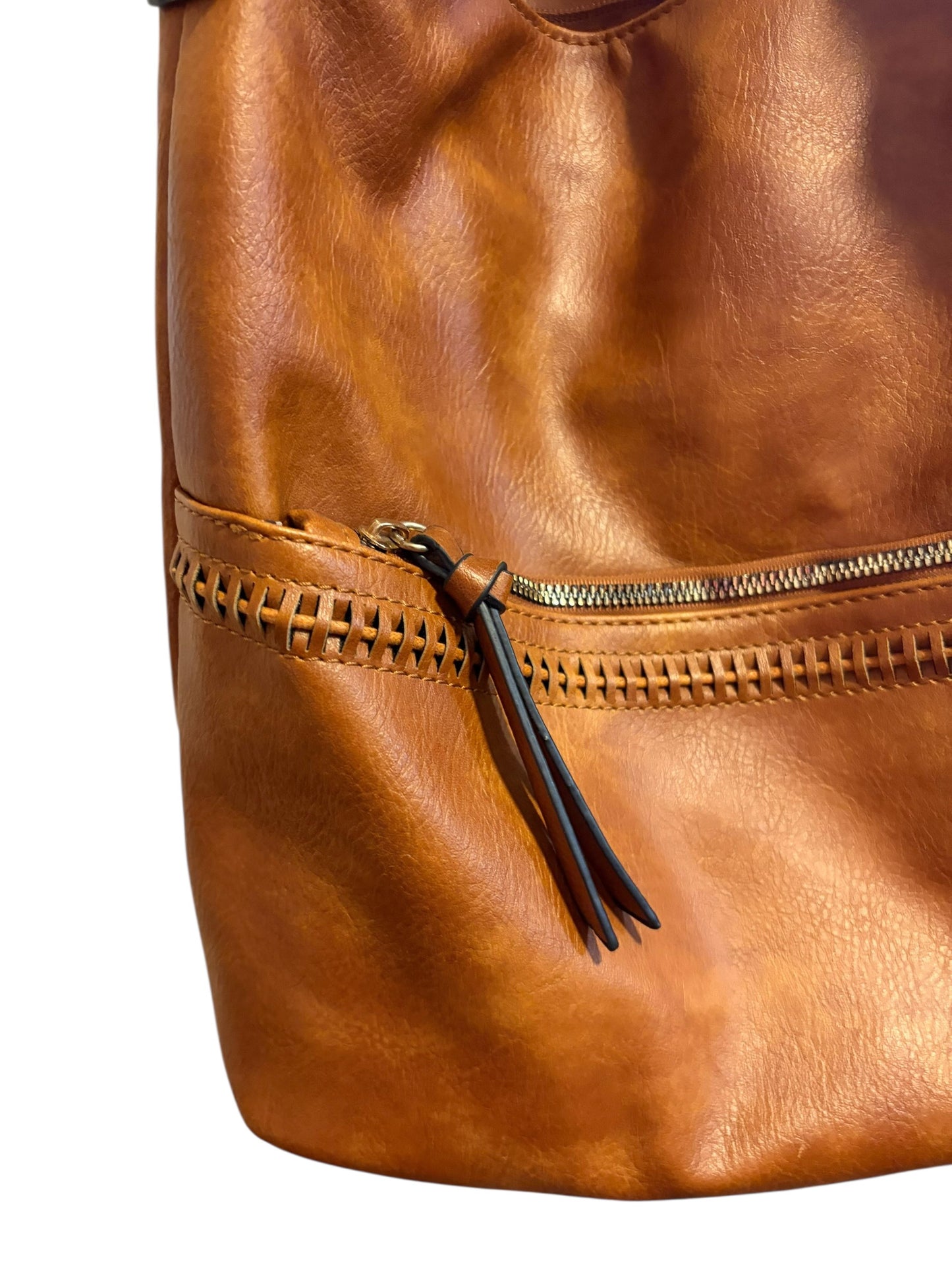 61100 Tan leather bag