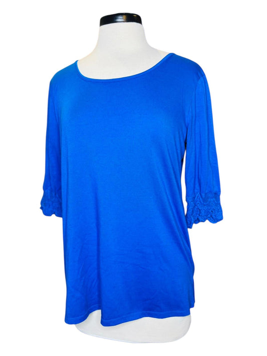 Charming Charlie Royal blue half sleeve top