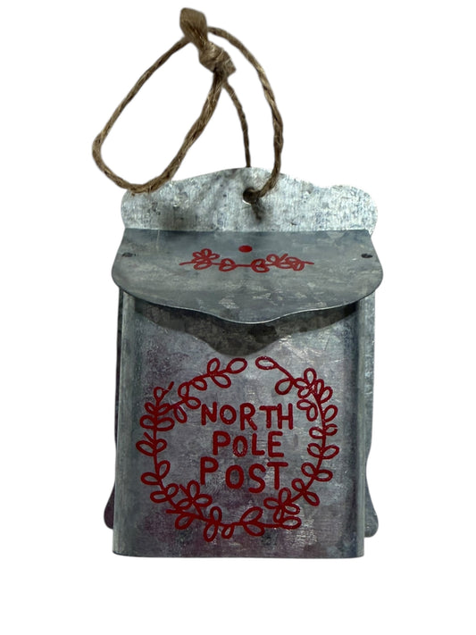 North Pole mail ornament
