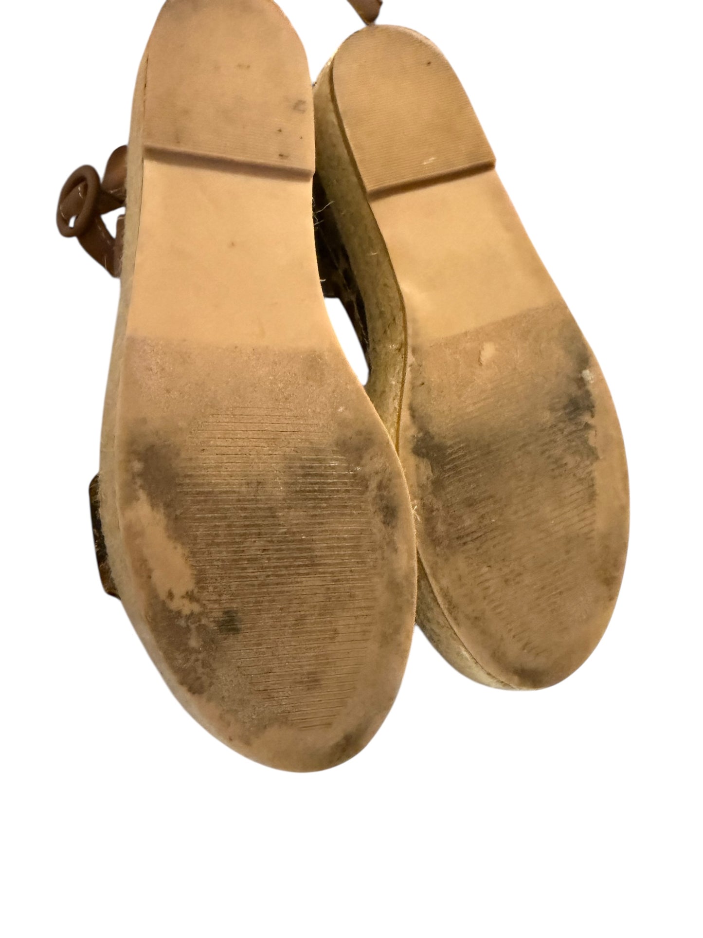 Steve Madden cheetah sandal wedges