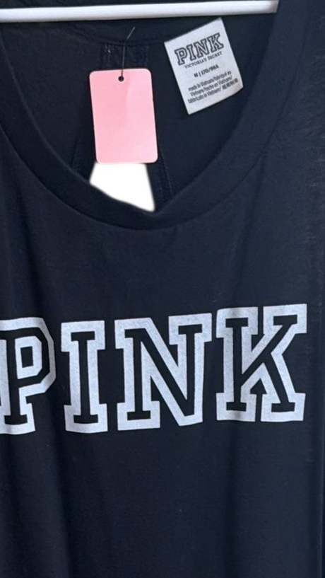 PINK black athletic top