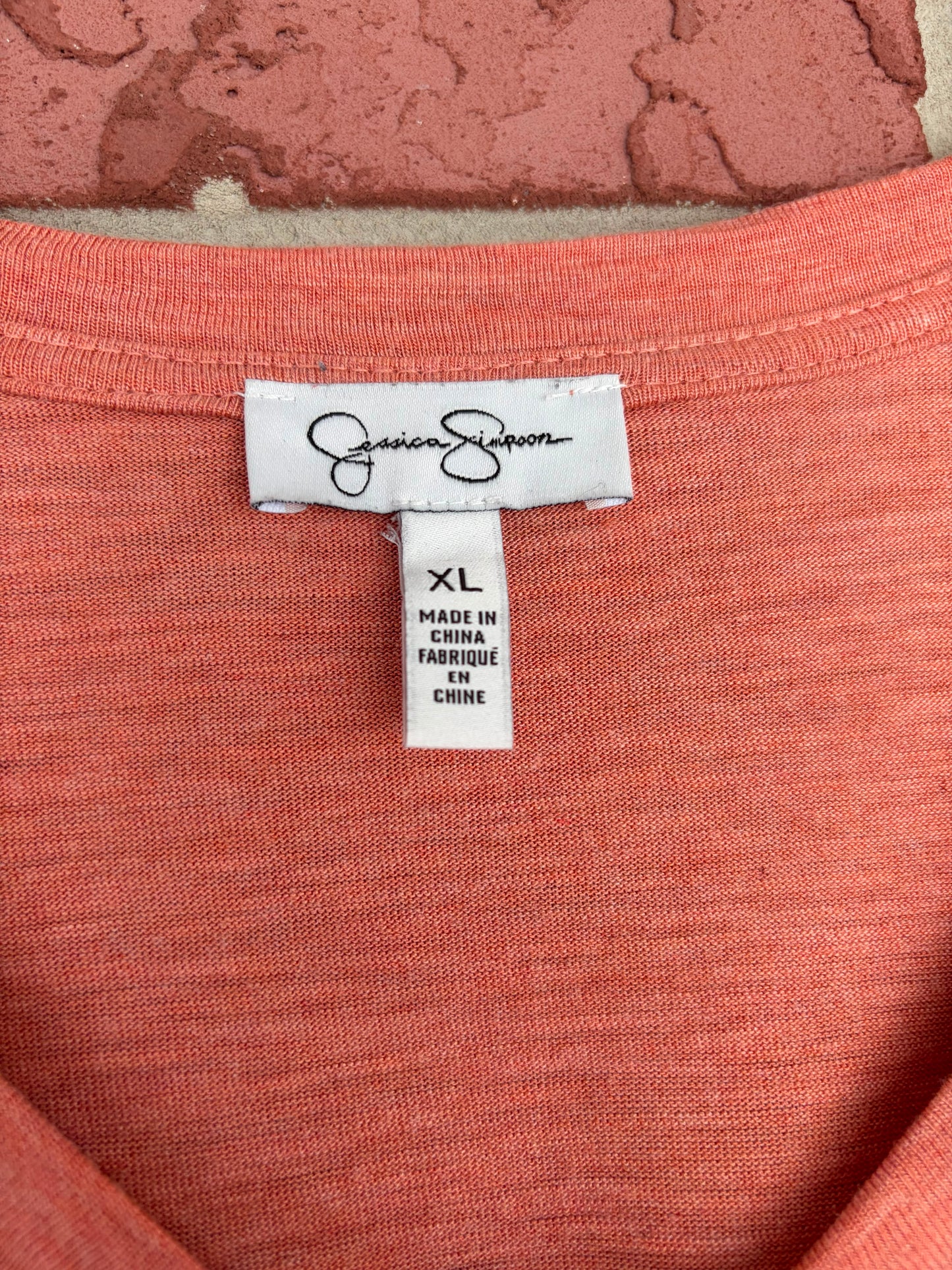Jessica Simpson coral tee