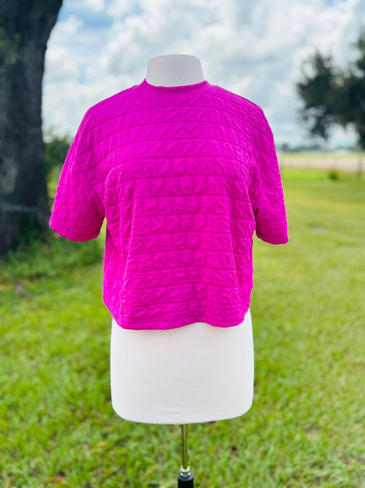 A new day hot pink top