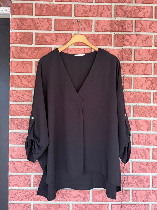Entro black 3/4 sleeve top