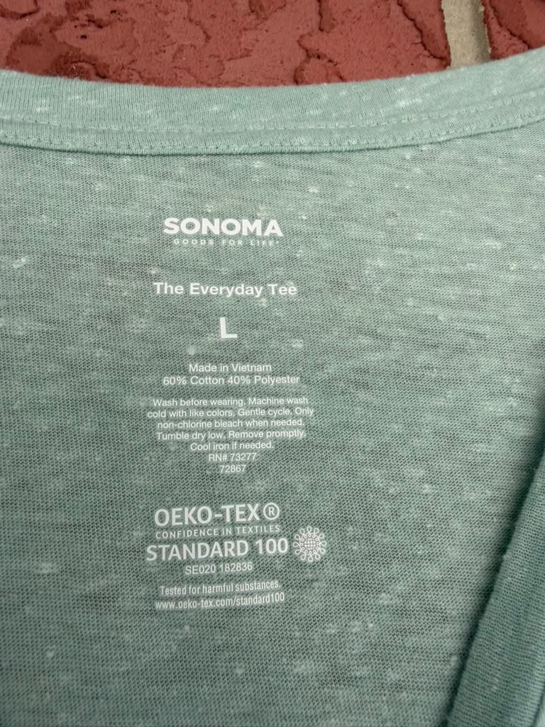 SONOMA Green Long Sleeve Tee