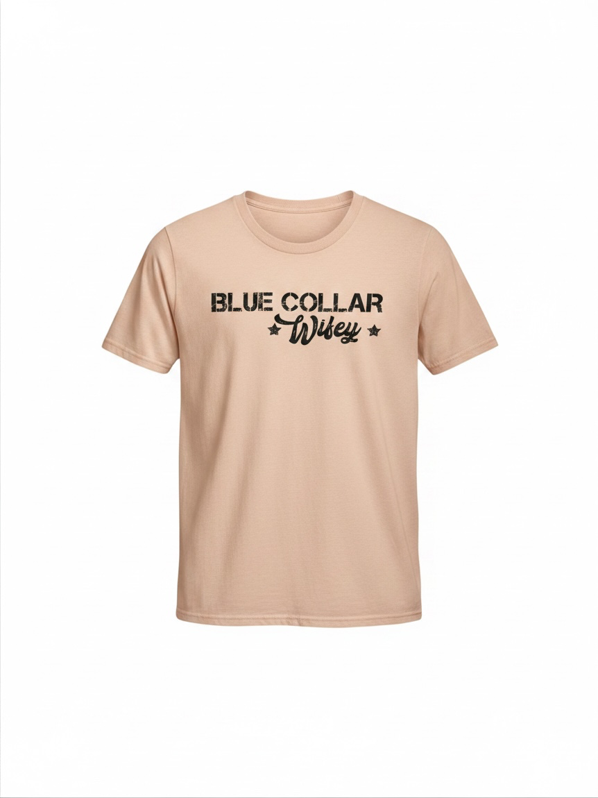 Blue collar Wifey tee