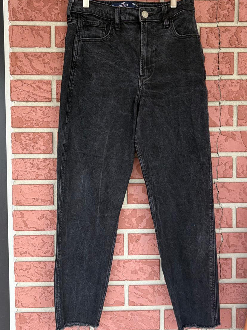 Hollister black mom high waisted jeans