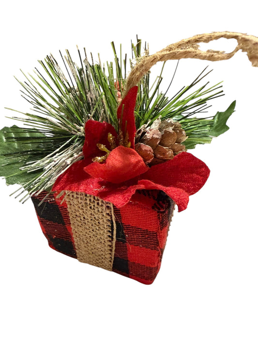 Christmas package ornament