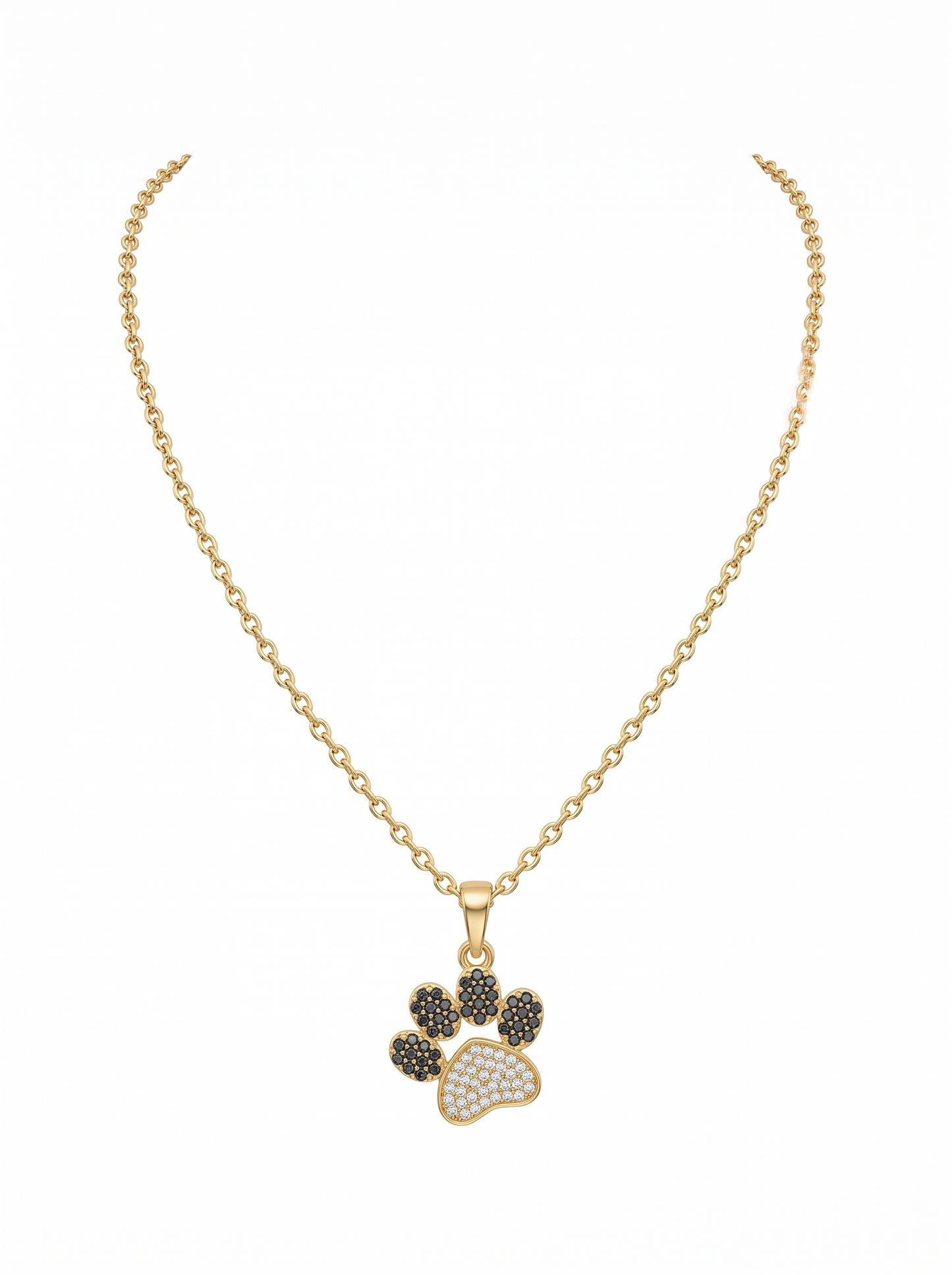Paw print necklace
