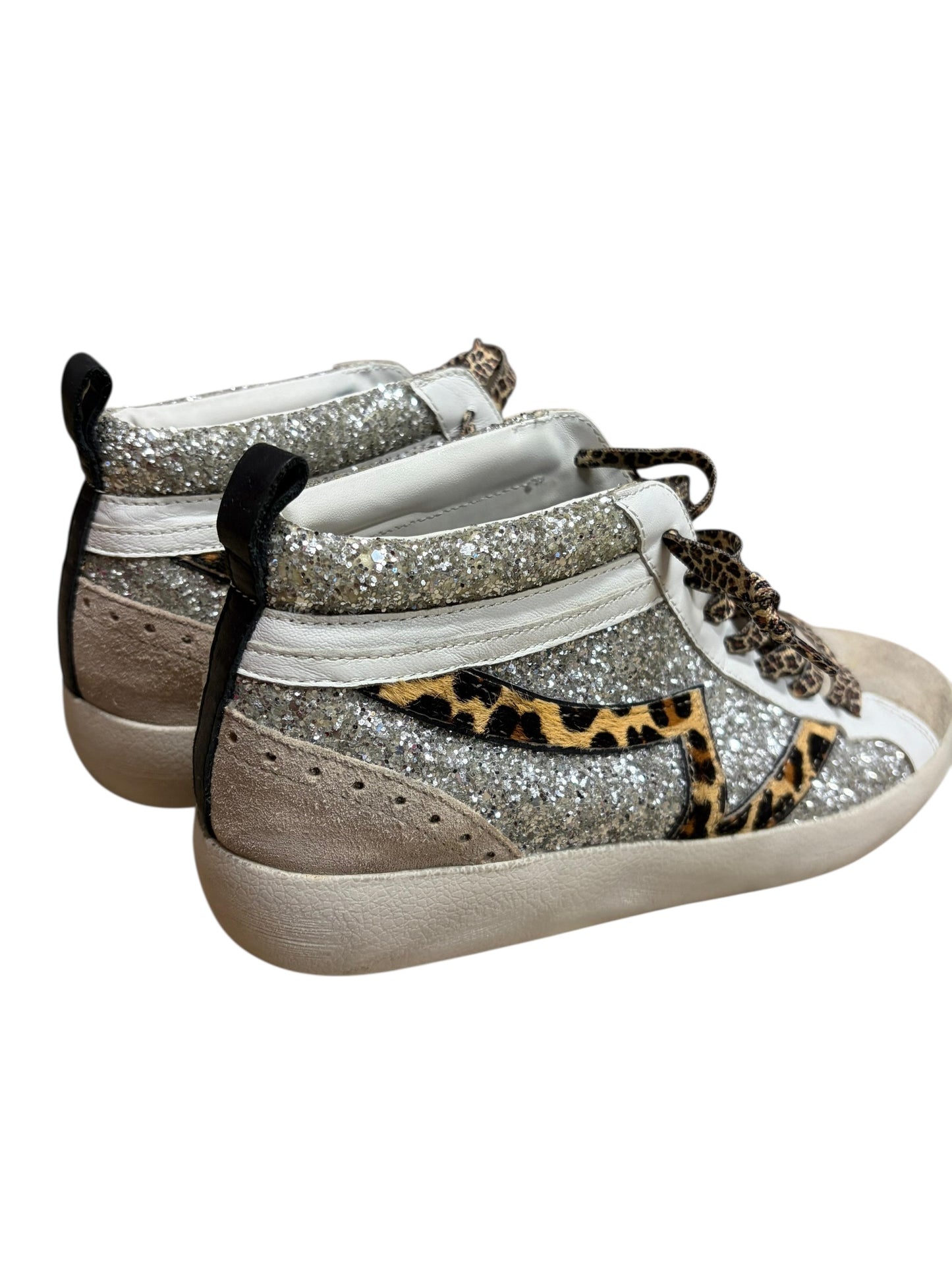 Cheetah and Glitter Hightop Sneaker