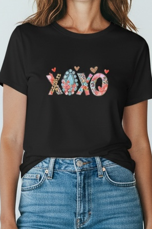 XOXO black western Tshirt