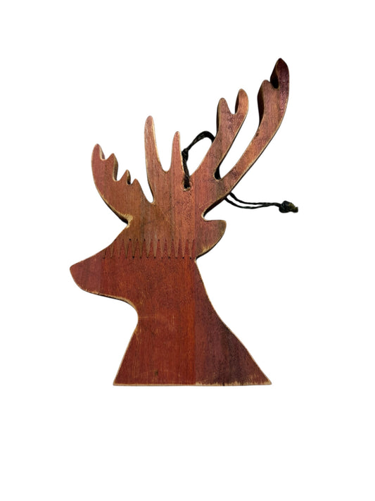 Deer ornament wood