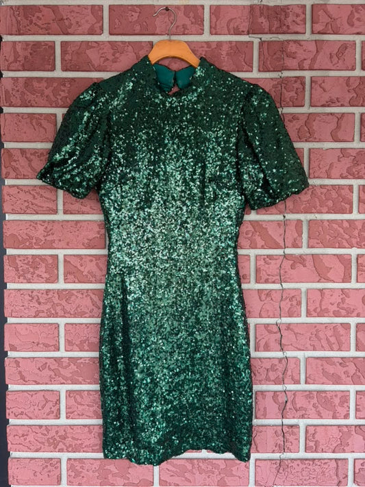 Xtraordinary green sparkle dress