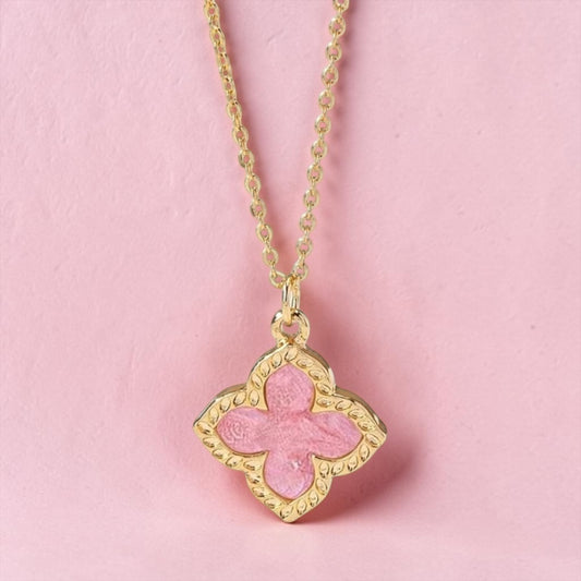 Pink statement necklace
