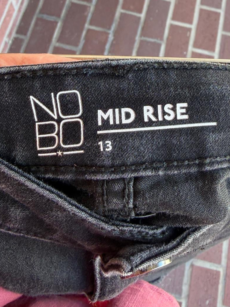 NOBO black denim skirt