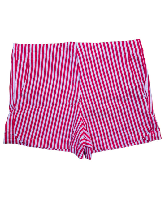 Pink Love striped shorts