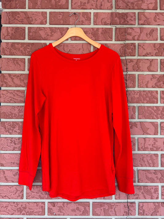 Amazon red super soft long sleeve shirt