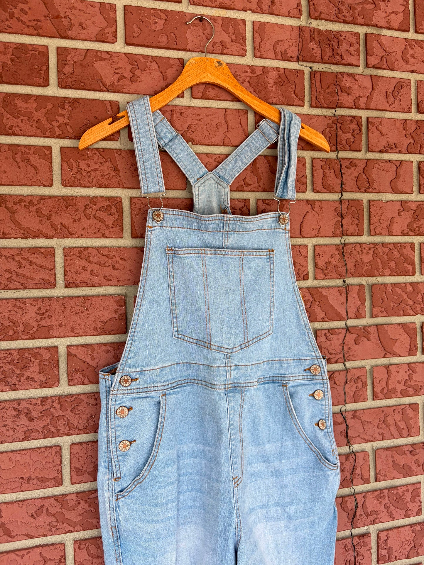 Light Wash Overalls