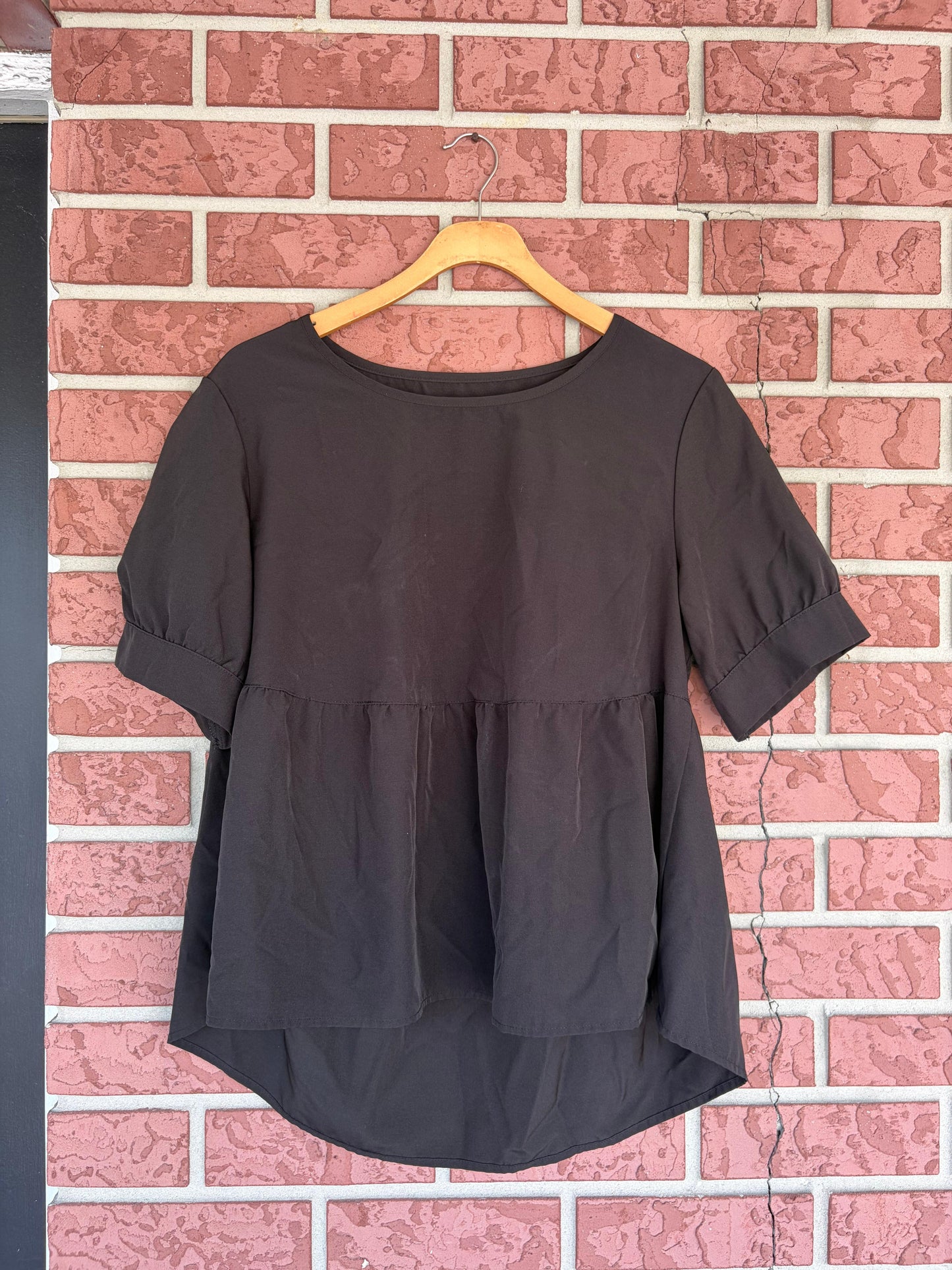 Black baby doll top