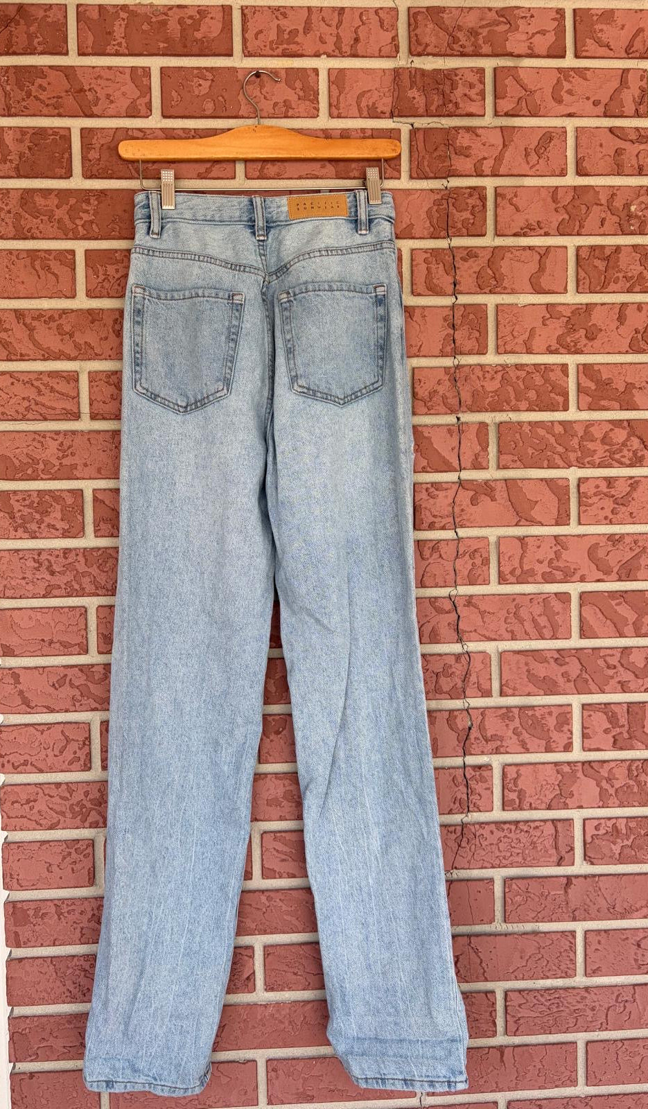 PACSUN Light Wash Distressed Jeans