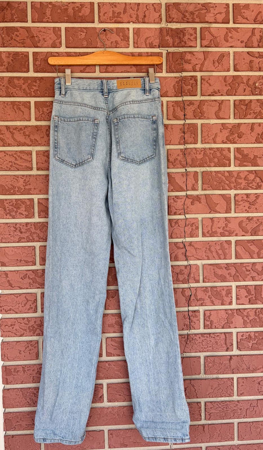 PACSUN Light Wash Distressed Jeans