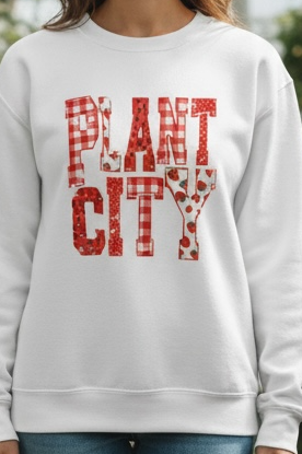 Plant City white sweatshirt