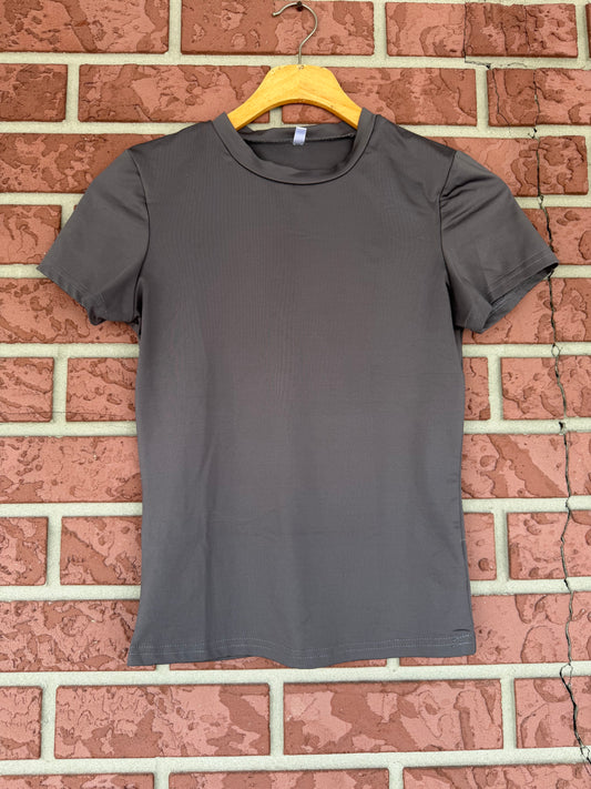 Grey dark tshirt dry fit