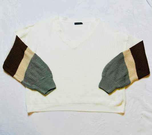 Shein color block sweater L