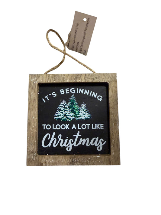 It’s beginning to look a lot like Christmas ornament