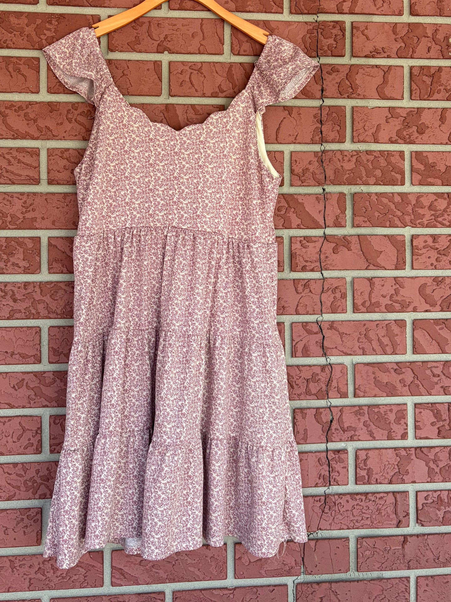 Monteau pink floral dress