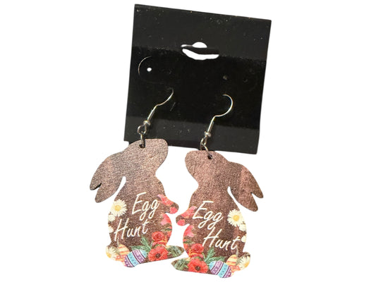Easter bunny dangling earrings