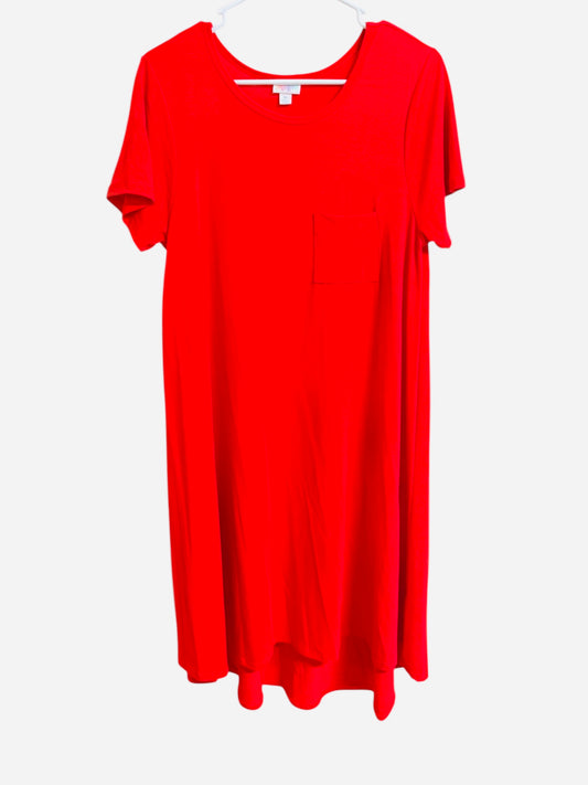 87 Lularoe red pocket dress maxi