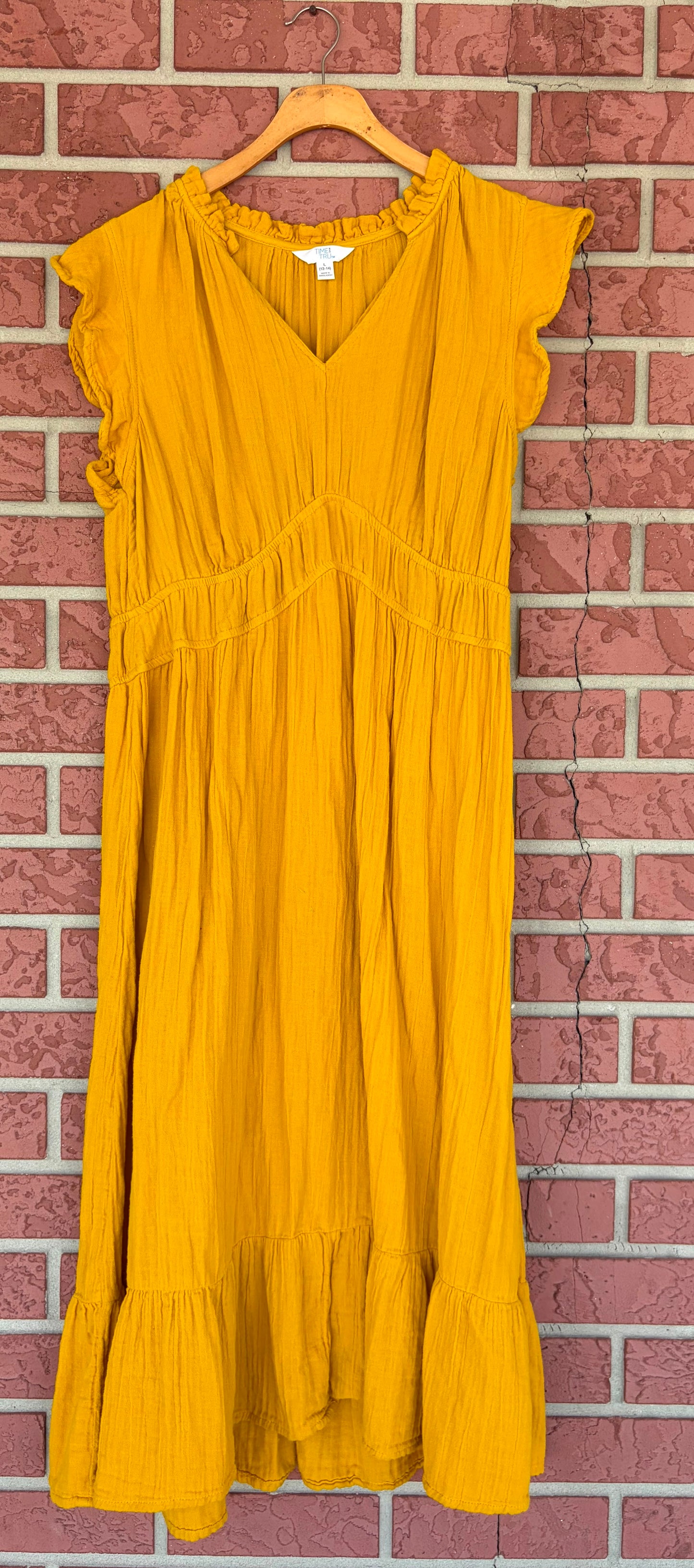 Time and Tru golden rod dress