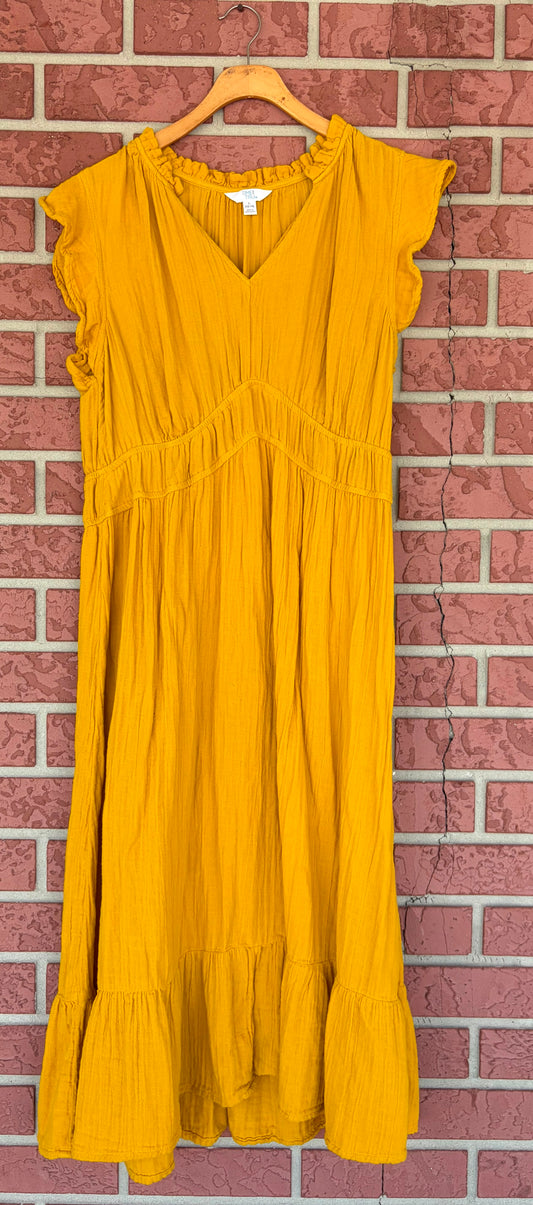 Time and Tru golden rod dress