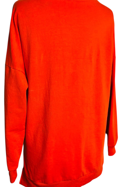 Orange sweatshirt