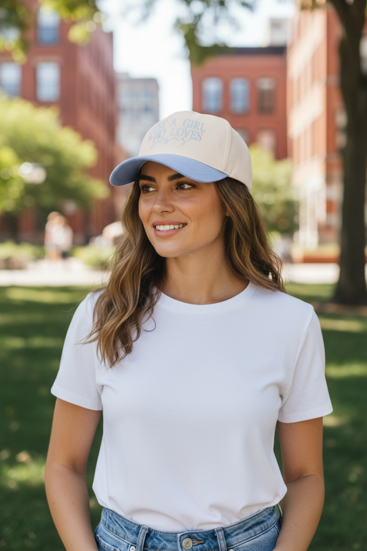 Just a girl who loves Jesus hat