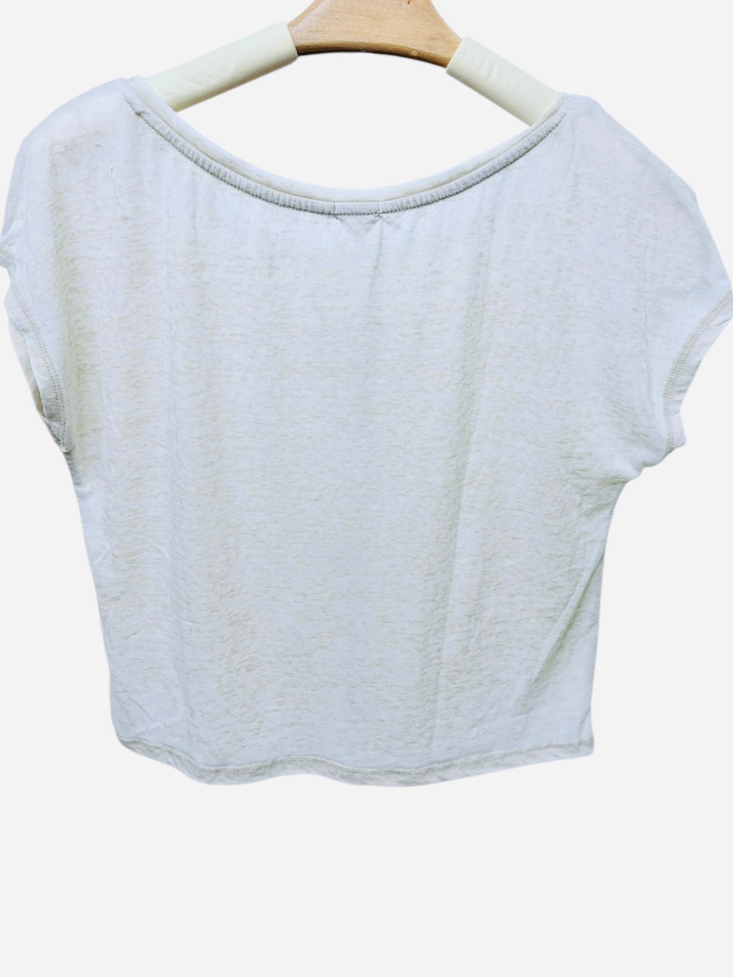 Garage white tshirt cropped